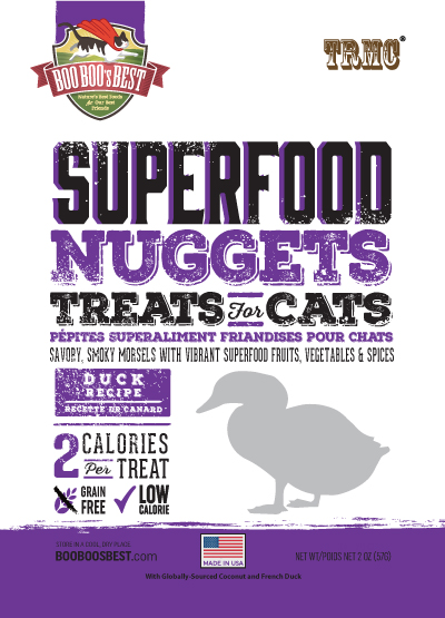 SuperFood Nuggets CAT Treats Duck 2 oz Product Packaging Image