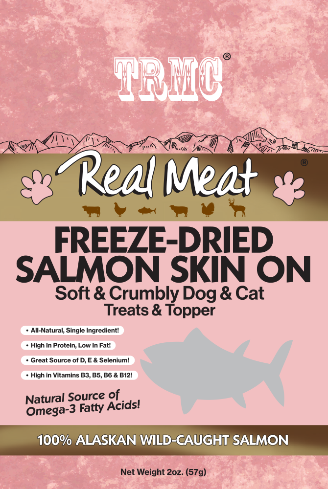 Freeze-Dried Salmon Skin On 2oz Product Packaging Image